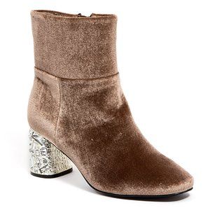 Womens Warm Brown Ankle Fashion Suede High Heel Boots